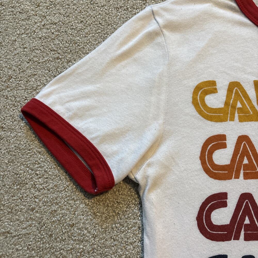 Aviator Nation Shirt Short Sleeve White Ringer California Repeat Pullover Sz XS - Picture 4 of 11